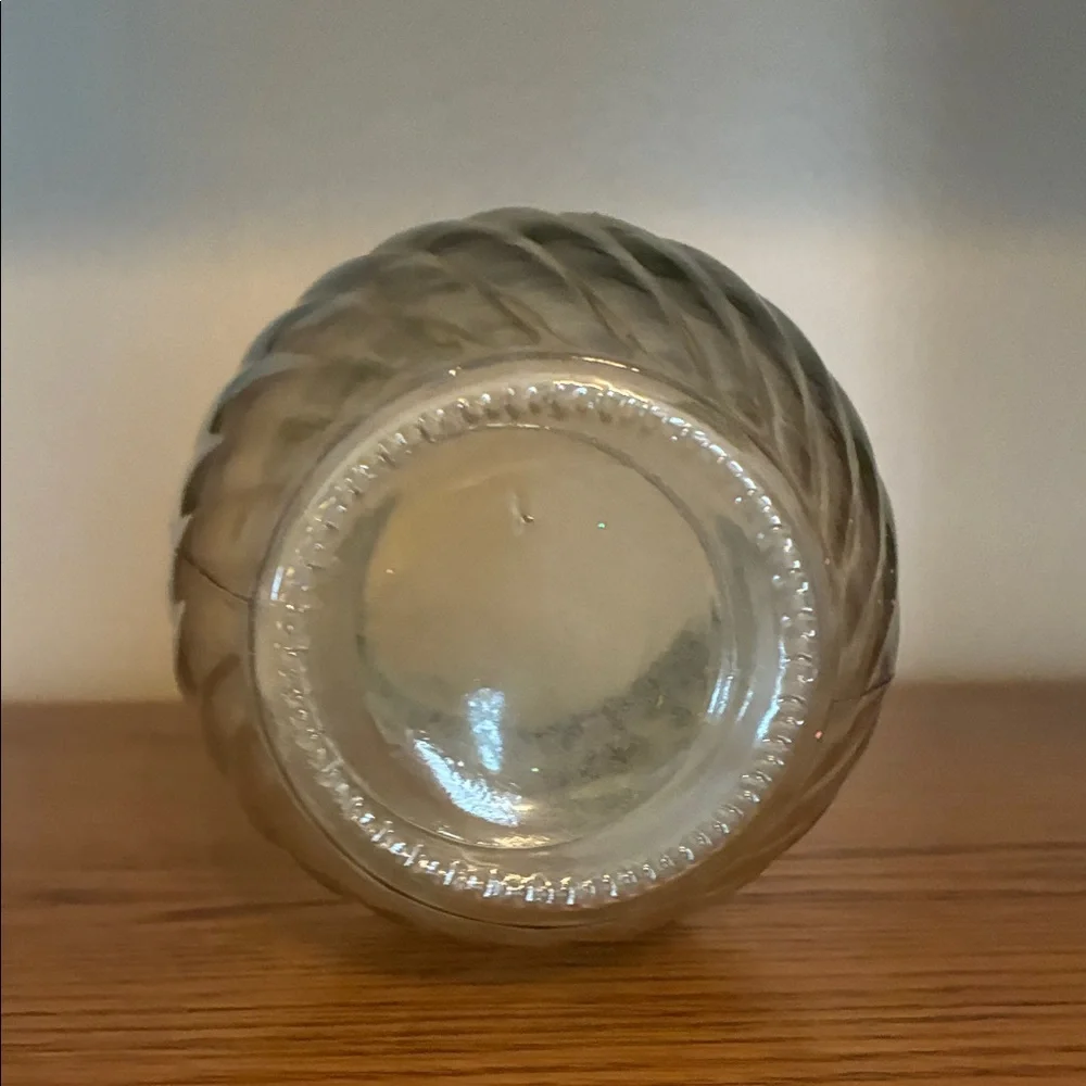 Clear Glass Swirl Vase - Home Accents